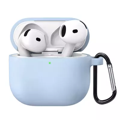 Microsonic Airpods 4.Nesil / ANC Liquid Silicone Lansman Mavi