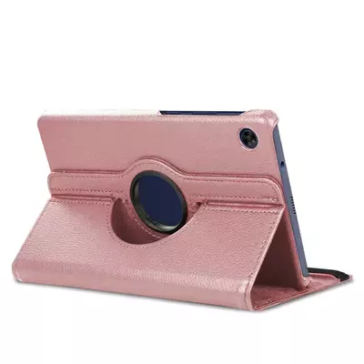 Microsonic Huawei MatePad T8 8'' Kılıf 360 Rotating Stand Deri Rose Gold