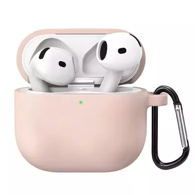 Microsonic Airpods 4.Nesil / ANC Liquid Silicone Lansman Rose Gold