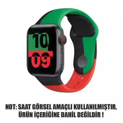 Microsonic Apple Watch SE 40mm Silikon Kordon Black Unity