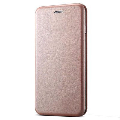 Microsonic Samsung Galaxy A10 Kılıf Slim Leather Design Flip Cover Rose Gold