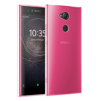 Microsonic Sony Xperia XA2 Ultra Kılıf Transparent Soft Pembe