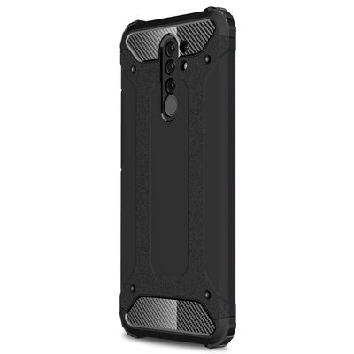 Microsonic Xiaomi Redmi 9 Kılıf Rugged Armor Siyah