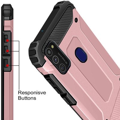 CaseUp Samsung Galaxy M21 Kılıf Tank Kırmızı