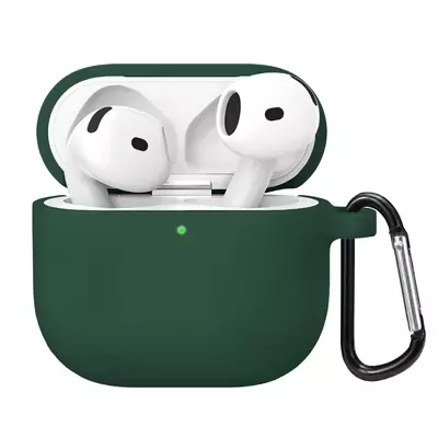 Microsonic Airpods 4.Nesil / ANC Liquid Silicone Lansman Koyu Yeşil