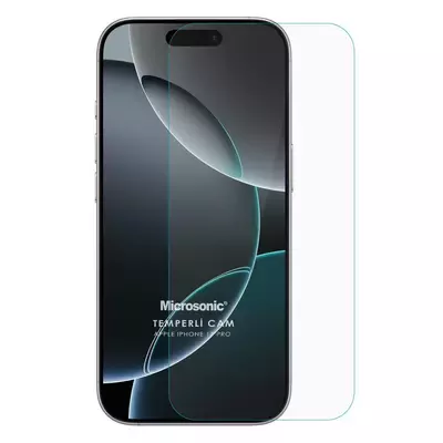 Microsonic Apple iPhone 17 Pro Tempered Glass Cam Ekran Koruyucu