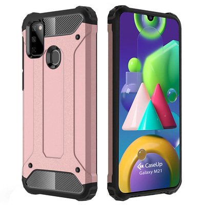 CaseUp Samsung Galaxy M21 Kılıf Tank Rose Gold