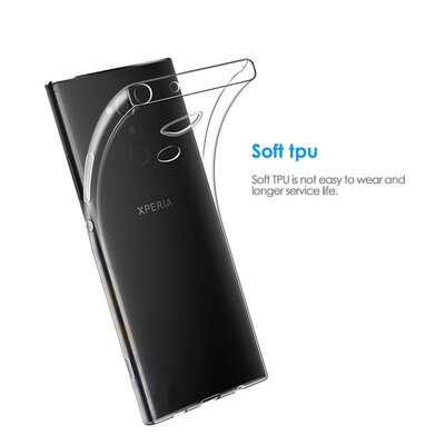 Microsonic Sony Xperia XA2 Ultra Kılıf Transparent Soft Siyah