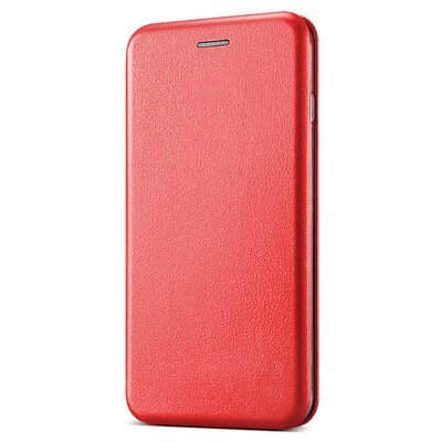 Microsonic Samsung Galaxy A50S Kılıf Slim Leather Design Flip Cover Kırmızı