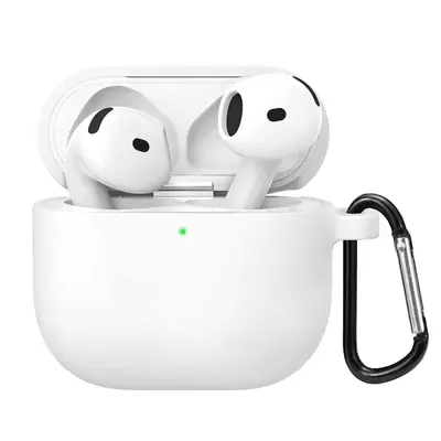 Microsonic Airpods 4.Nesil / ANC Liquid Silicone Lansman Beyaz