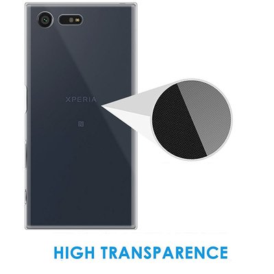 Microsonic Sony Xperia X Compact Kılıf Transparent Soft Mavi