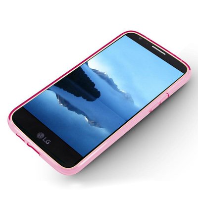 CaseUp LG K8 2017 Kılıf Transparent Soft Pembe