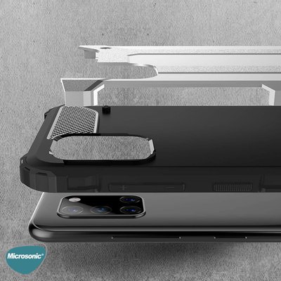 Microsonic Oppo Reno 5 5G Kılıf Rugged Armor Siyah