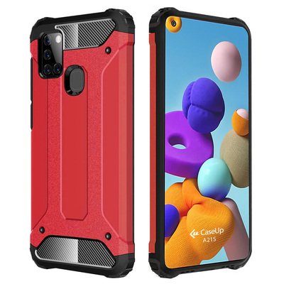 CaseUp Samsung Galaxy A21s Kılıf Tank Kırmızı