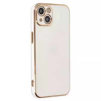 Microsonic Apple iPhone 15 Kılıf Olive Plated Beyaz