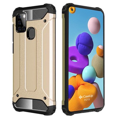 CaseUp Samsung Galaxy A21s Kılıf Tank Gold