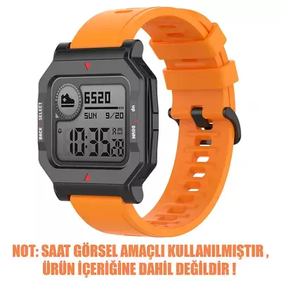 Microsonic Amazfit Neo Kordon, Silicone Sport Band Turuncu