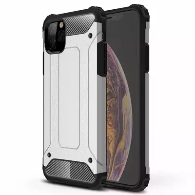 Microsonic Apple iPhone 11 Pro Max (6.5'') Kılıf Rugged Armor Gümüş