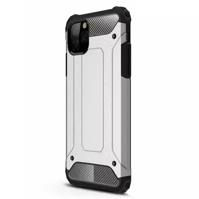 Microsonic Apple iPhone 11 Pro Max (6.5'') Kılıf Rugged Armor Gümüş