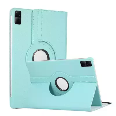 Microsonic Xiaomi Redmi Pad Kılıf 360 Dönerli Stand Deri Mavi