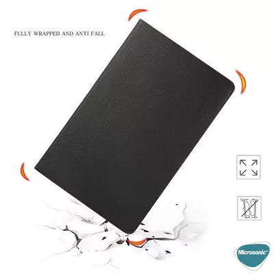 Microsonic Xiaomi Redmi Pad Kılıf 360 Dönerli Stand Deri Mavi