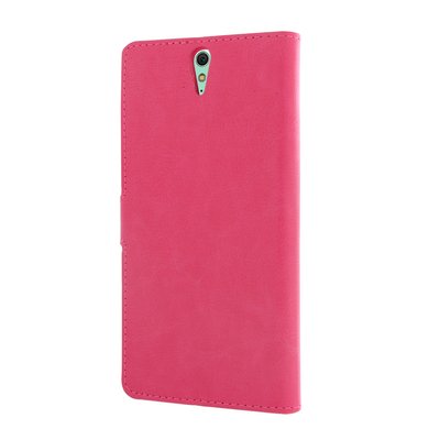 CaseUp Sony Xperia C5 Ultra Cüzdanlı Suni Deri Kılıf Pembe