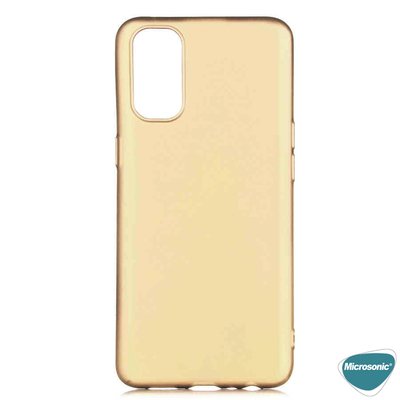 Microsonic Realme 7 Pro Kılıf Matte Silicone Gold