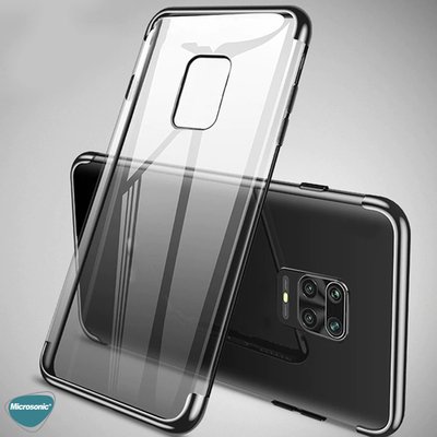 Microsonic Xiaomi Redmi Note 9S Kılıf Skyfall Transparent Clear Kırmızı