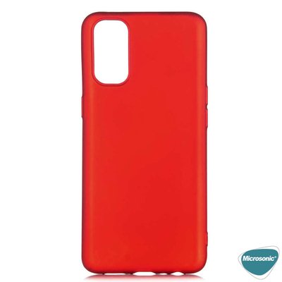 Microsonic Realme 7 Pro Kılıf Matte Silicone Kırmızı