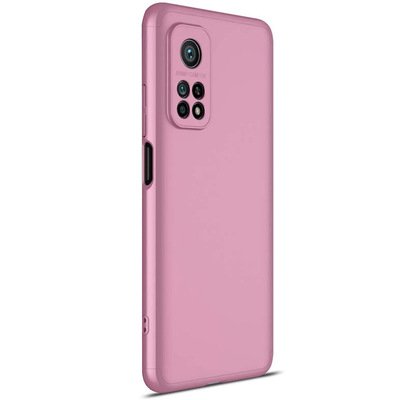 Microsonic Xiaomi Mi 10T Kılıf Double Dip 360 Protective AYS Rose Gold