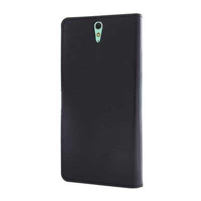 CaseUp Sony Xperia C5 Ultra Cüzdanlı Suni Deri Kılıf Siyah