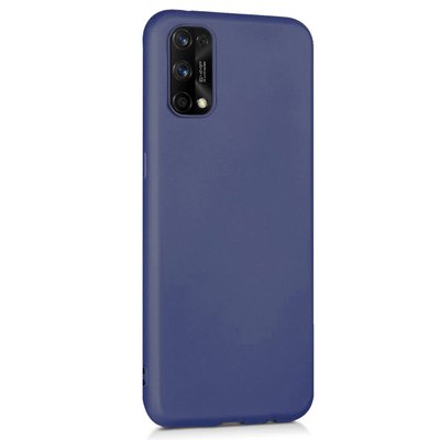 Microsonic Realme 7 Pro Kılıf Matte Silicone Lacivert