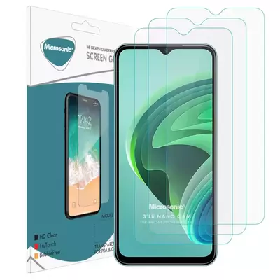 Microsonic Xiaomi Redmi Note 11E Screen Protector Nano Glass Cam Ekran Koruyucu (3`lü Paket)