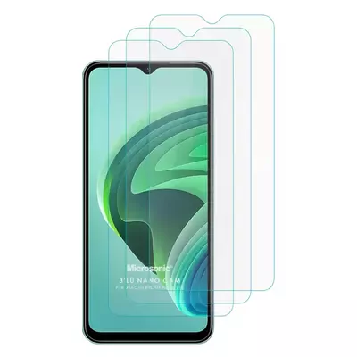 Microsonic Xiaomi Redmi Note 11E Screen Protector Nano Glass Cam Ekran Koruyucu (3`lü Paket)