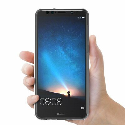 Microsonic Huawei Mate 10 Lite Kılıf Komple Gövde Koruyucu Silikon Şeffaf