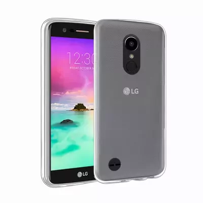 Microsonic LG K10 2017 Kılıf Transparent Soft Beyaz