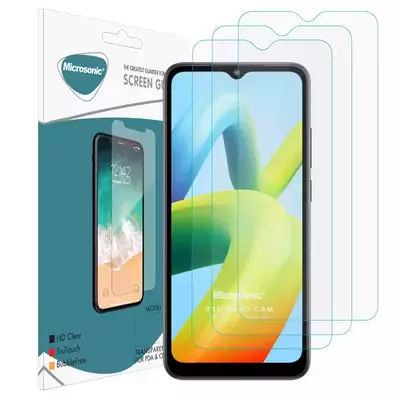 Microsonic Xiaomi Redmi A1 Screen Protector Nano Glass Cam Ekran Koruyucu (3`lü Paket)