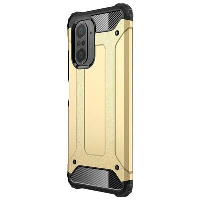 Microsonic Xiaomi Redmi K40 Pro+ Kılıf Rugged Armor Gold