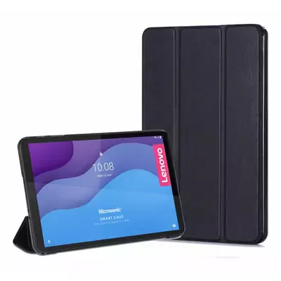 Microsonic Lenovo Tab M10 3.Nesil 10.1`` Kılıf (TB-328F) Slim Translucent Back Smart Cover Siyah