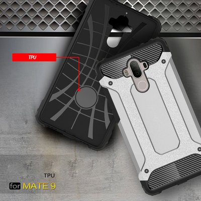 Microsonic Huawei Mate 9 Kılıf Rugged Armor Siyah