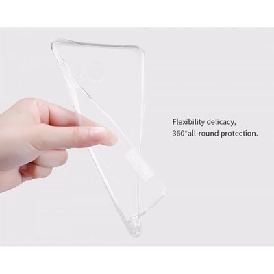 Caseup Samsung Galaxy C9 Pro Kılıf Transparent Soft Beyaz