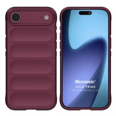 Microsonic Apple iPhone 17 Air Kılıf Oslo Prime Bordo