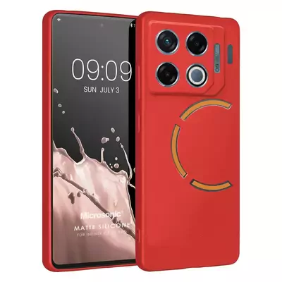 Microsonic Matte Silicone Infinix GT 20 Pro Kılıf Kırmızı