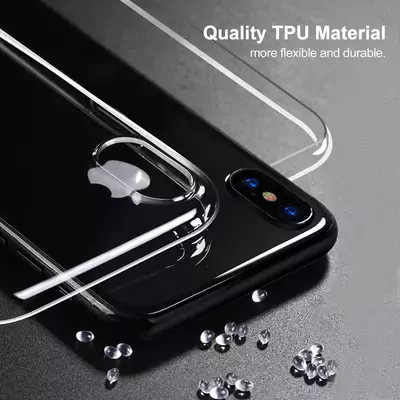 Microsonic iPhone XS (5.8'') Kılıf 6 tarafı tam full koruma 360 Clear Soft Şeffaf