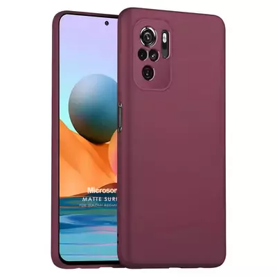 Microsonic Xiaomi Poco M5s Kılıf Matte Silicone Mor