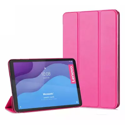 Microsonic Lenovo Tab M10 3.Nesil 10.1`` Kılıf (TB-328F) Slim Translucent Back Smart Cover Pembe