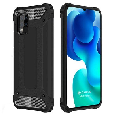 CaseUp Xiaomi Mi 10 Lite Kılıf Tank Siyah