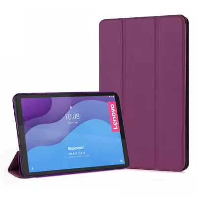 Microsonic Lenovo Tab M10 3.Nesil 10.1`` Kılıf (TB-328F) Slim Translucent Back Smart Cover Mor