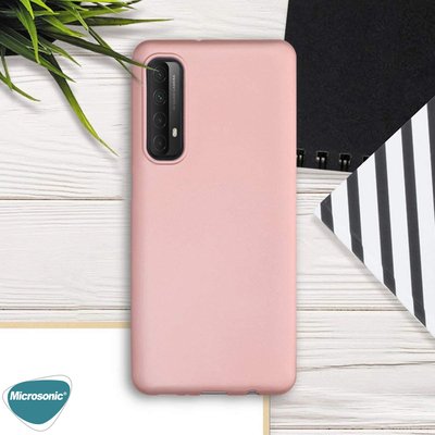 Microsonic Realme 7 Kılıf Matte Silicone Gold