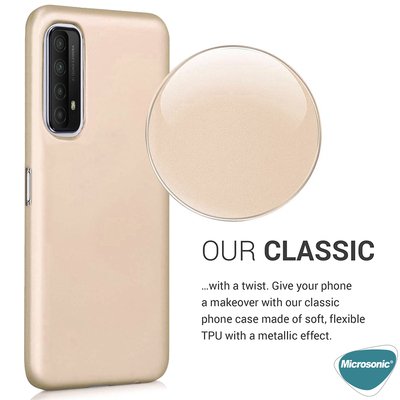 Microsonic Realme 7 Kılıf Matte Silicone Gold